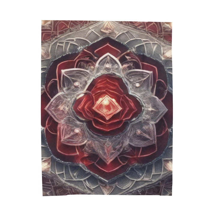 Ethereal Crystal Bloom - Velveteen Plush Blanket - All Over Prints - g(0D·IO) - 60" × 80" - -