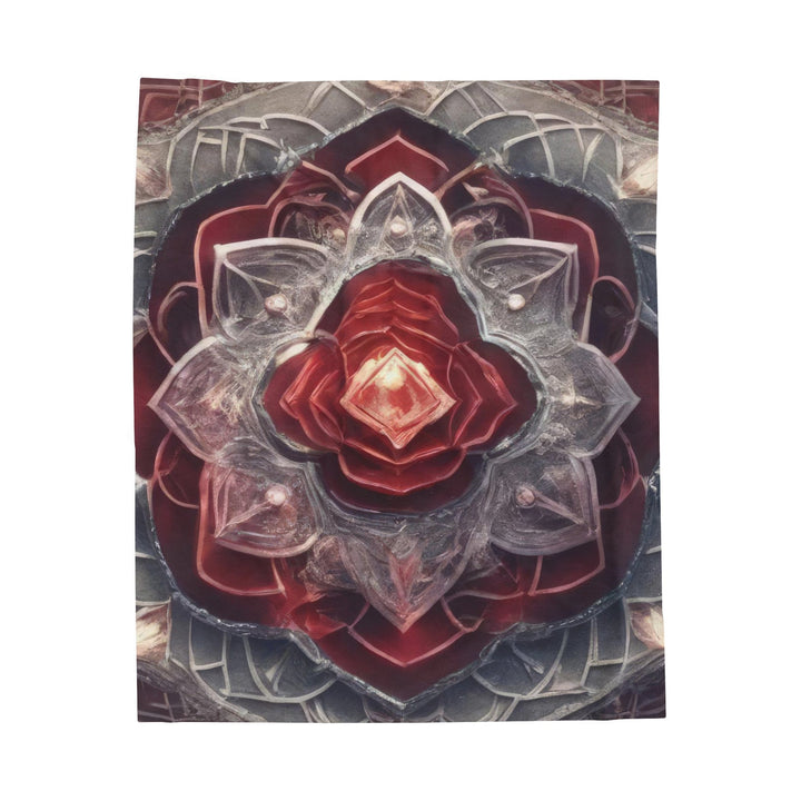 Ethereal Crystal Bloom - Velveteen Plush Blanket - All Over Prints - g(0D·IO) - 50" × 60" - -