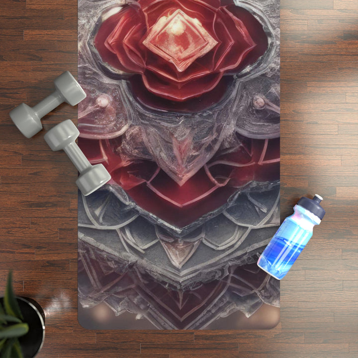 Ethereal Crystal Bloom - Yoga Mat - Home Decor - g(0D·IO) - 24” x 68” - -