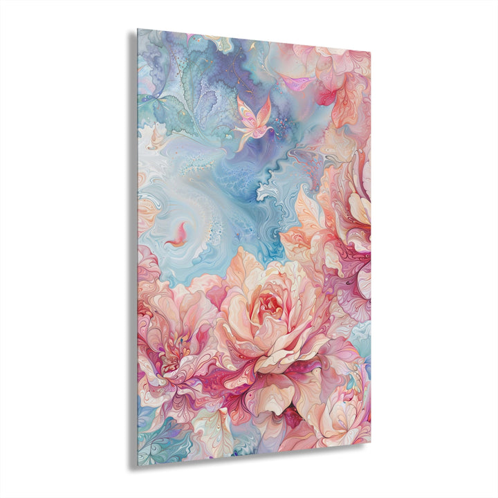 Ethereal Floral Dreamscape - Acrylic Prints (French Cleat Hanging) - Home Decor - g(0D·IO) - 24" x 36" (Vertical) - 0.25'' -