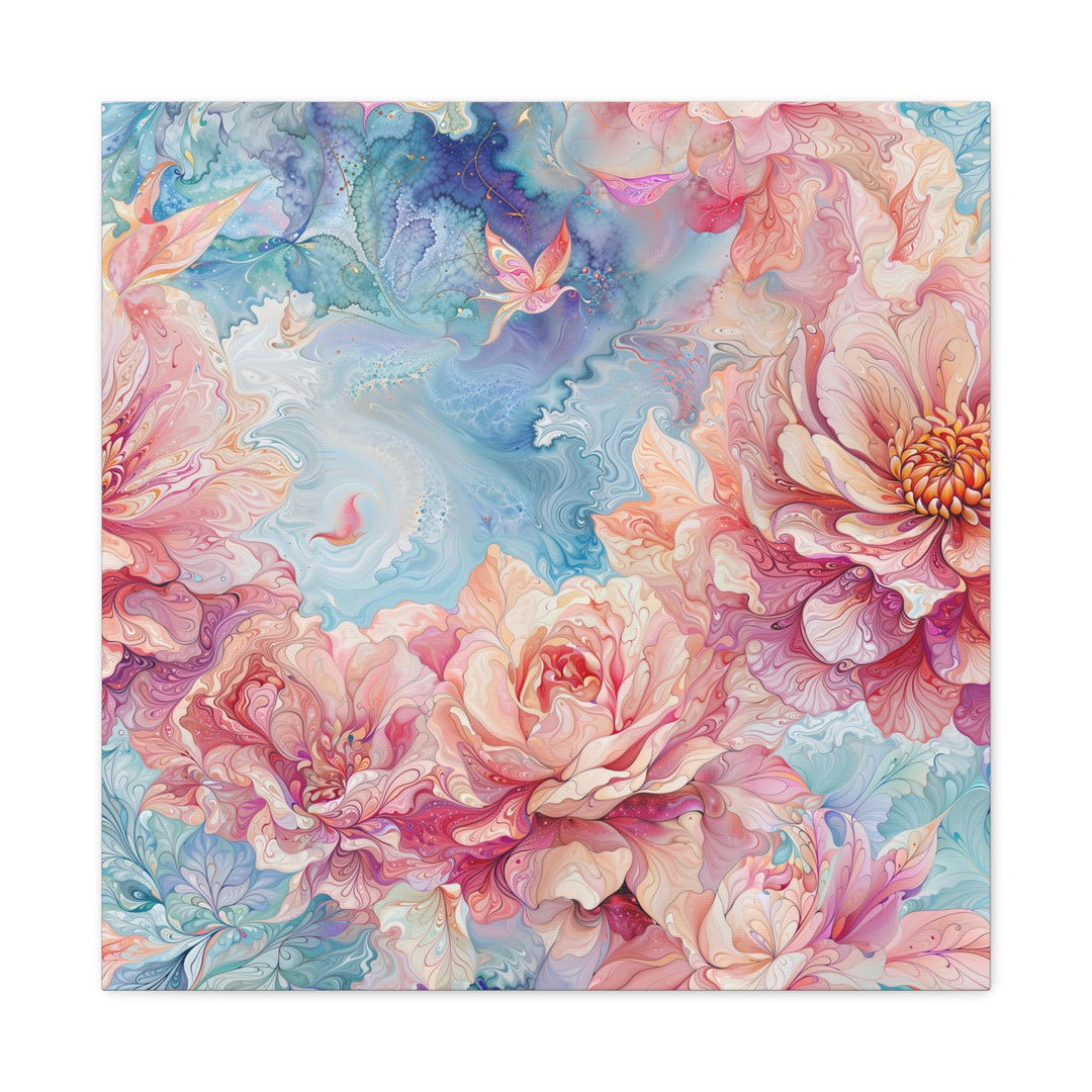 Ethereal Floral Dreamscape - Matte Canvas Print 1.25" - Canvas - g(0D·IO) - 24″ x 24″ - 1.25" -