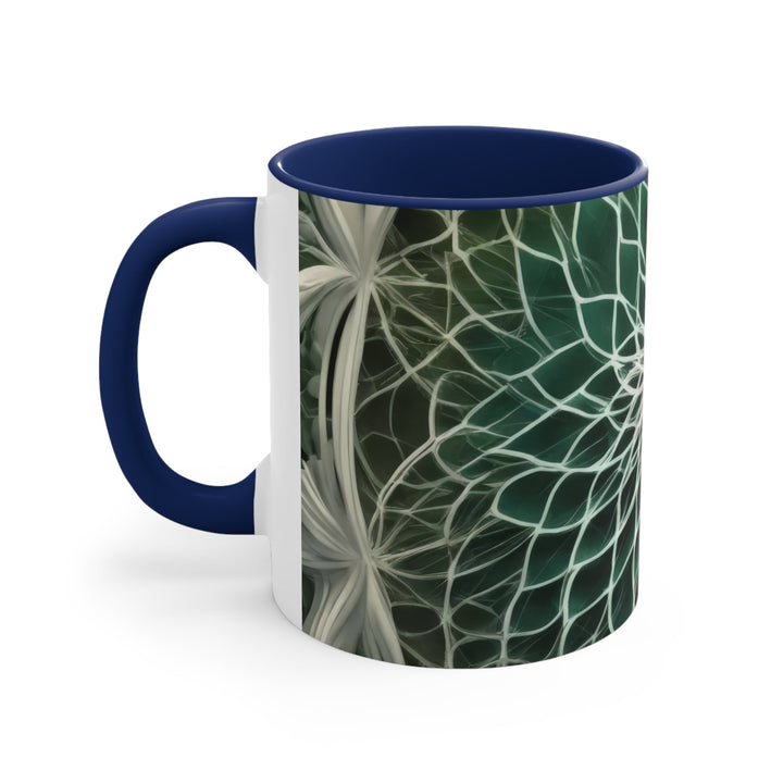 Ethereal Floral Mandala - Accent Coffee Mug - Mug - g(0D·IO) - Pink - 11oz -