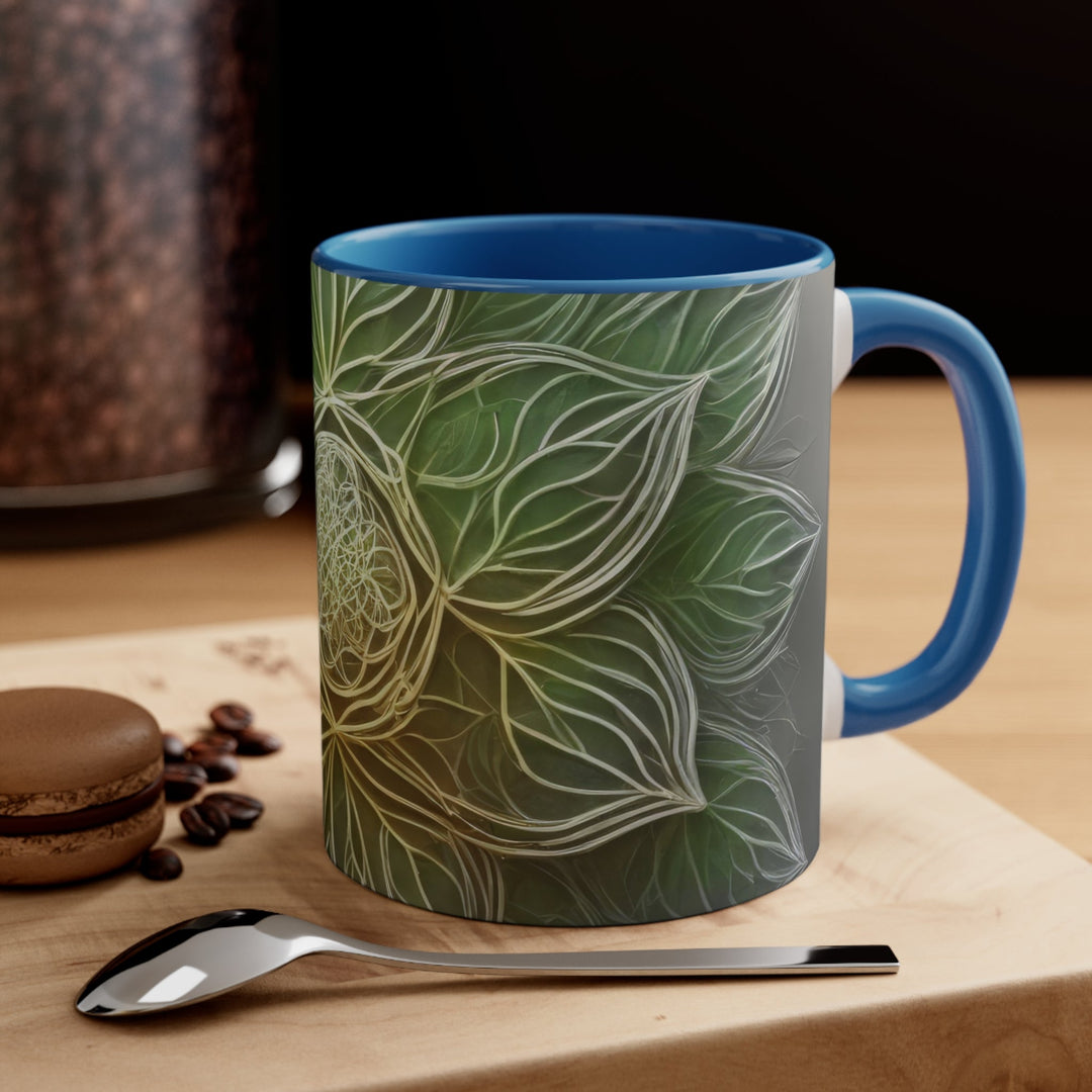 Ethereal Floral Mandala - Accent Coffee Mug - Mug - g(0D·IO) - Pink - 11oz -