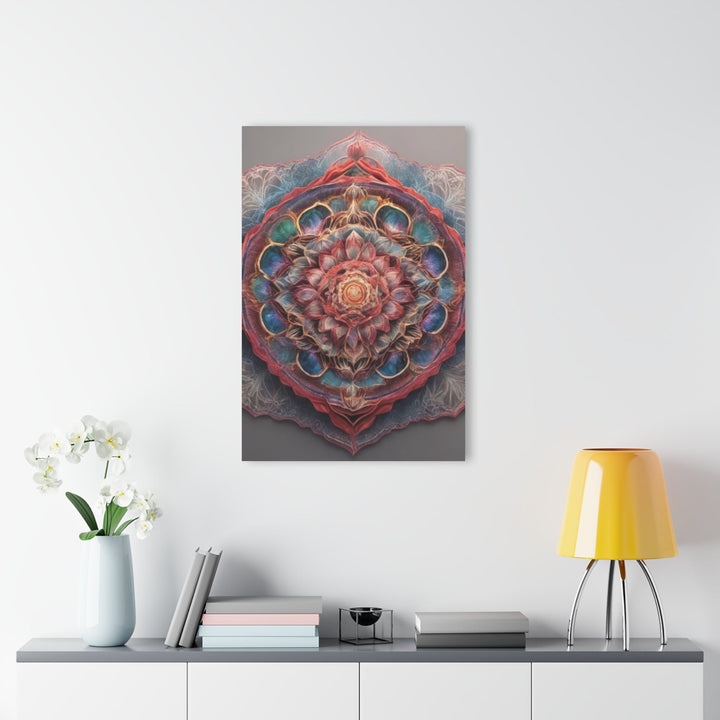 Ethereal Floral Mandala - Acrylic Prints (French Cleat Hanging) - Home Decor - g(0D·IO) - 24" x 36" (Vertical) - 0.25'' -