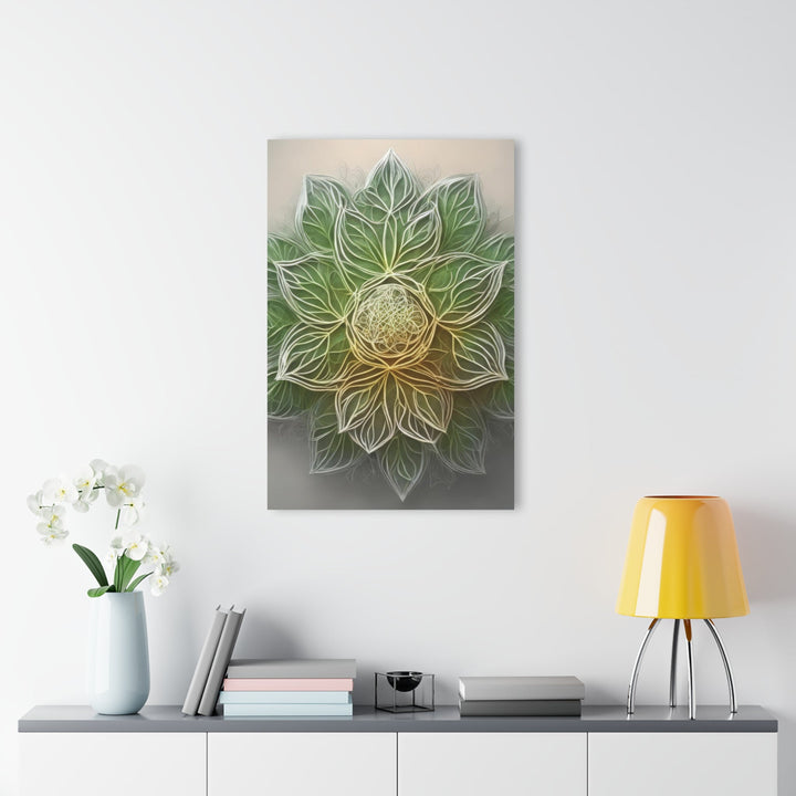 Ethereal Floral Mandala - Acrylic Prints (French Cleat Hanging) - Home Decor - g(0D·IO) - 24" x 36" (Vertical) - 0.25'' -