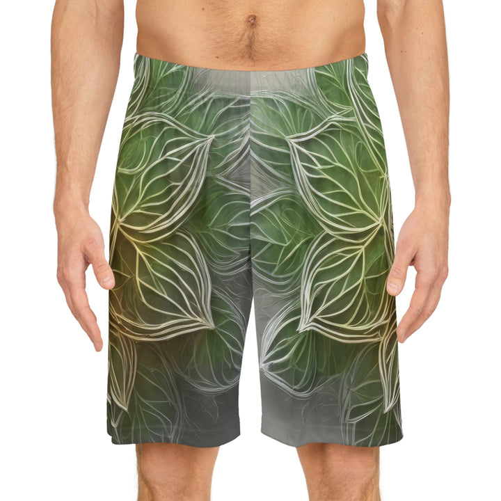 Ethereal Floral Mandala - AOP Basketball Shorts - All Over Prints - g(0D·IO) - Seam thread color automatically matched to design - XS -