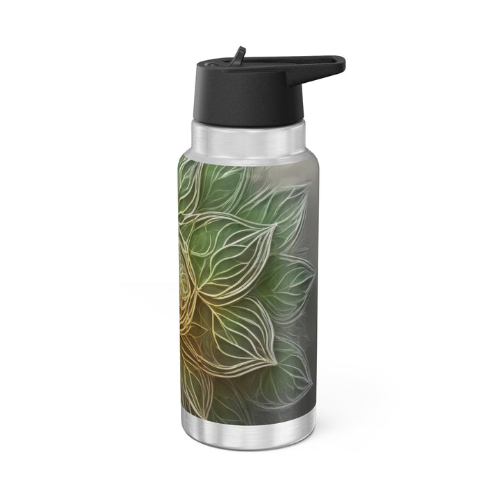 Ethereal Floral Mandala - Gator Tumbler 32oz - Mug - g(0D·IO) - Silver - 32oz -