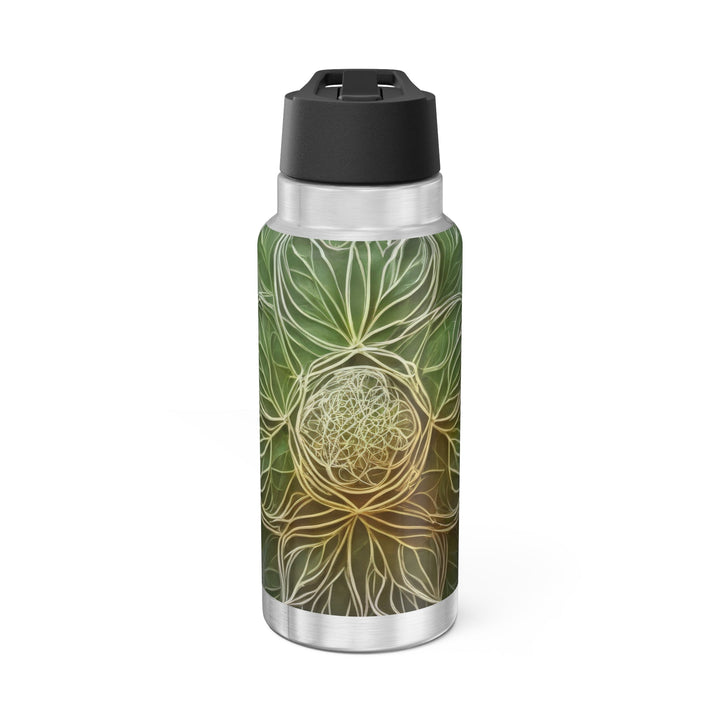 Ethereal Floral Mandala - Gator Tumbler 32oz - Mug - g(0D·IO) - Silver - 32oz -