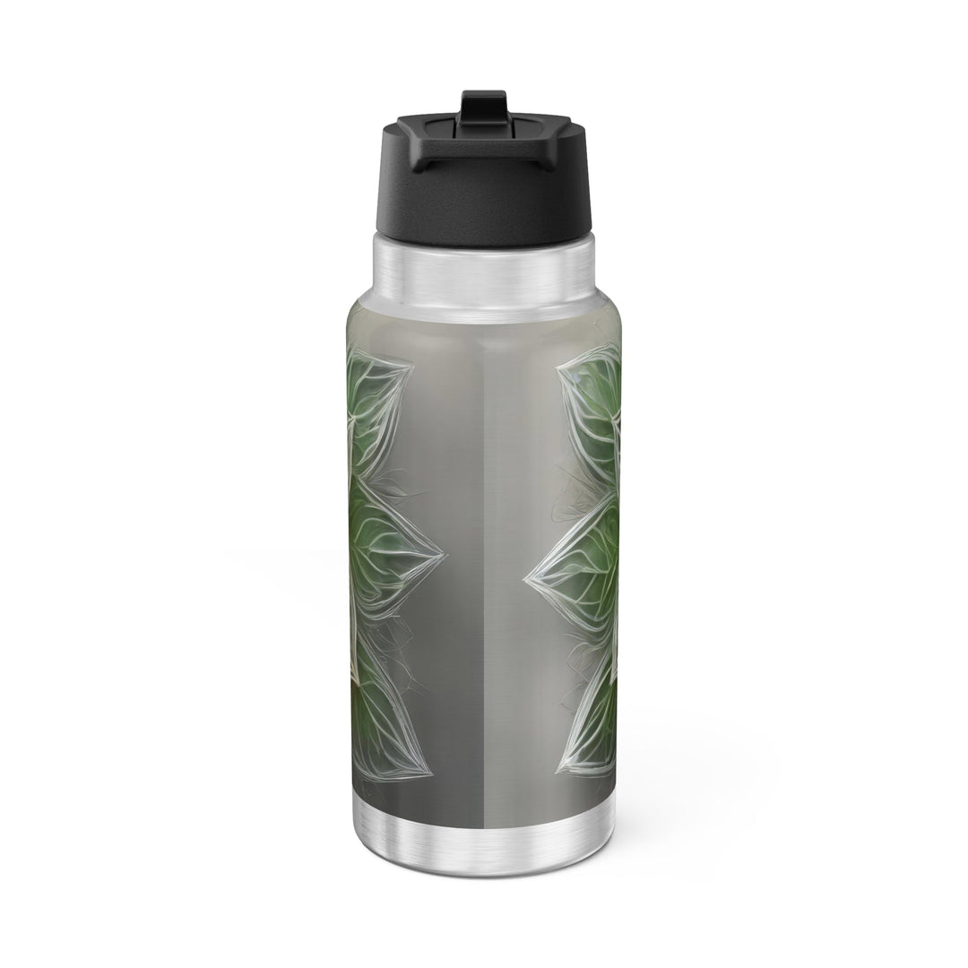 Ethereal Floral Mandala - Gator Tumbler 32oz - Mug - g(0D·IO) - Silver - 32oz -