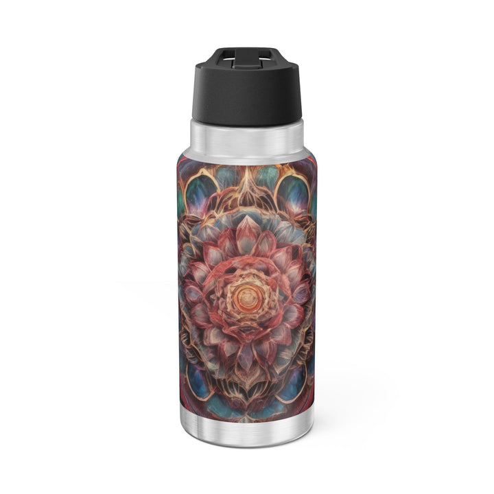 Ethereal Floral Mandala - Gator Tumbler 32oz - Mug - g(0D·IO) - Silver - 32oz -