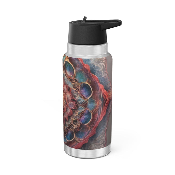 Ethereal Floral Mandala - Gator Tumbler 32oz - Mug - g(0D·IO) - Silver - 32oz -