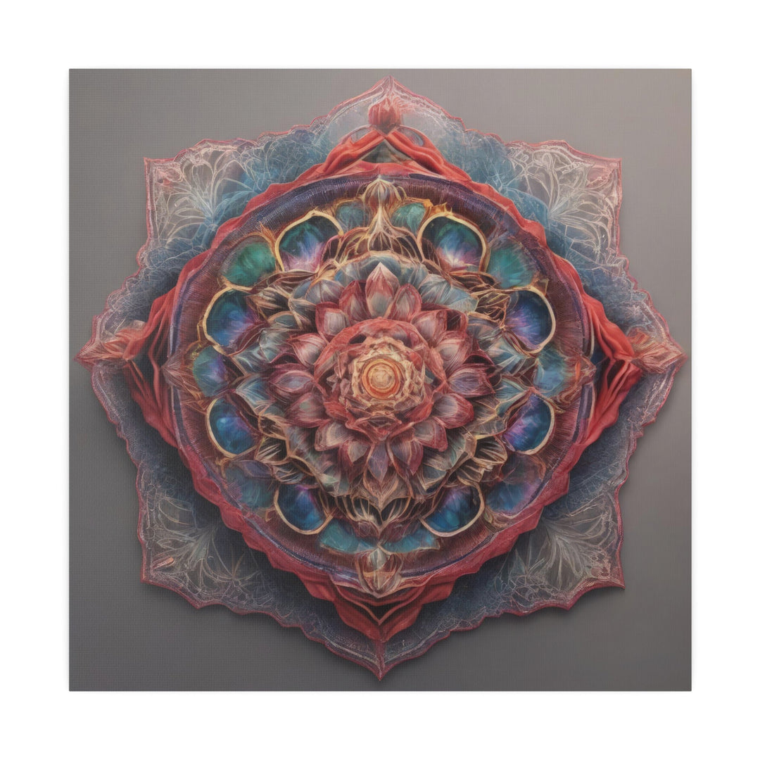 Ethereal Floral Mandala - Matte Canvas - Canvas - g(0D·IO) - 32" x 32" (Square) - 0.75'' -