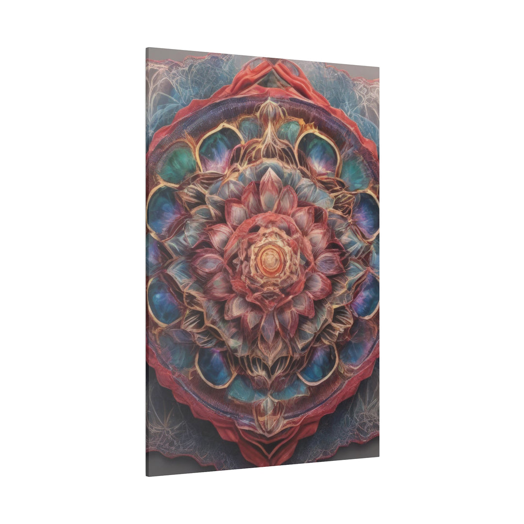 Ethereal Floral Mandala - Matte Canvas - Canvas - g(0D·IO) - 32" x 32" (Square) - 0.75'' -