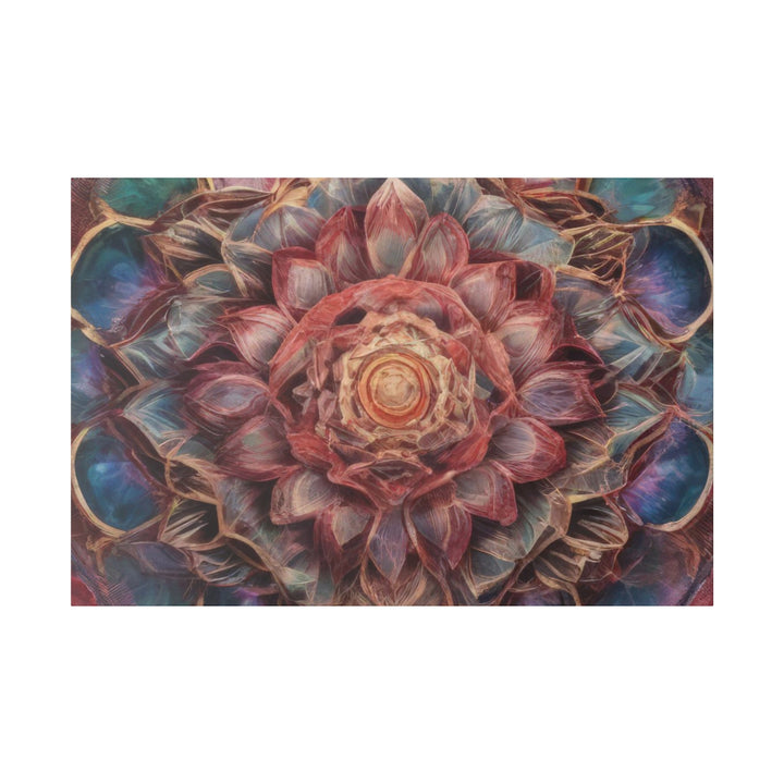 Ethereal Floral Mandala - Matte Canvas - Canvas - g(0D·IO) - 48″ x 32″ (Horizontal) - 0.75'' -