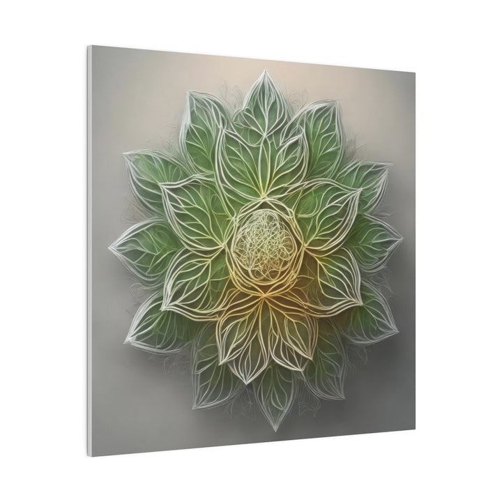 Ethereal Floral Mandala - Matte Canvas - Canvas - g(0D·IO) - 32" x 32" (Square) - 0.75'' -