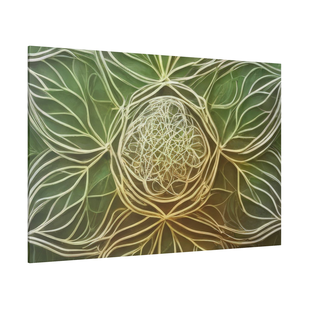 Ethereal Floral Mandala - Matte Canvas - Canvas - g(0D·IO) - 32" x 32" (Square) - 0.75'' -