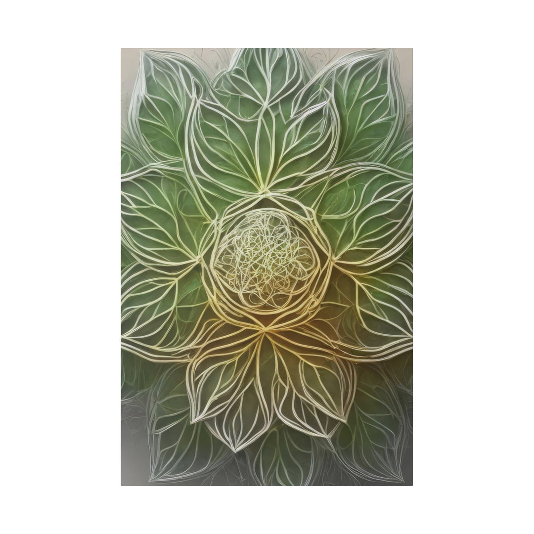 Ethereal Floral Mandala - Matte Canvas - Canvas - g(0D·IO) - 32″ x 48″ (Vertical) - 0.75'' -