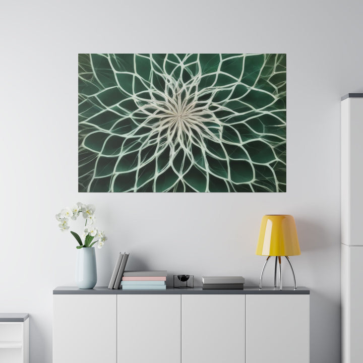 Ethereal Floral Mandala - Matte Canvas - Canvas - g(0D·IO) - 32" x 32" (Square) - 0.75'' -