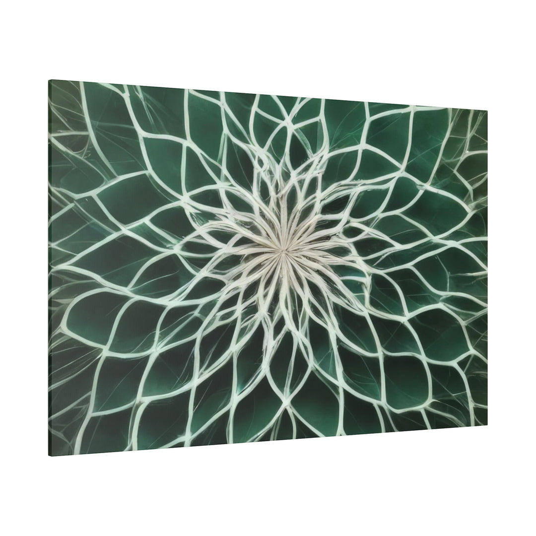 Ethereal Floral Mandala - Matte Canvas - Canvas - g(0D·IO) - 32" x 32" (Square) - 0.75'' -