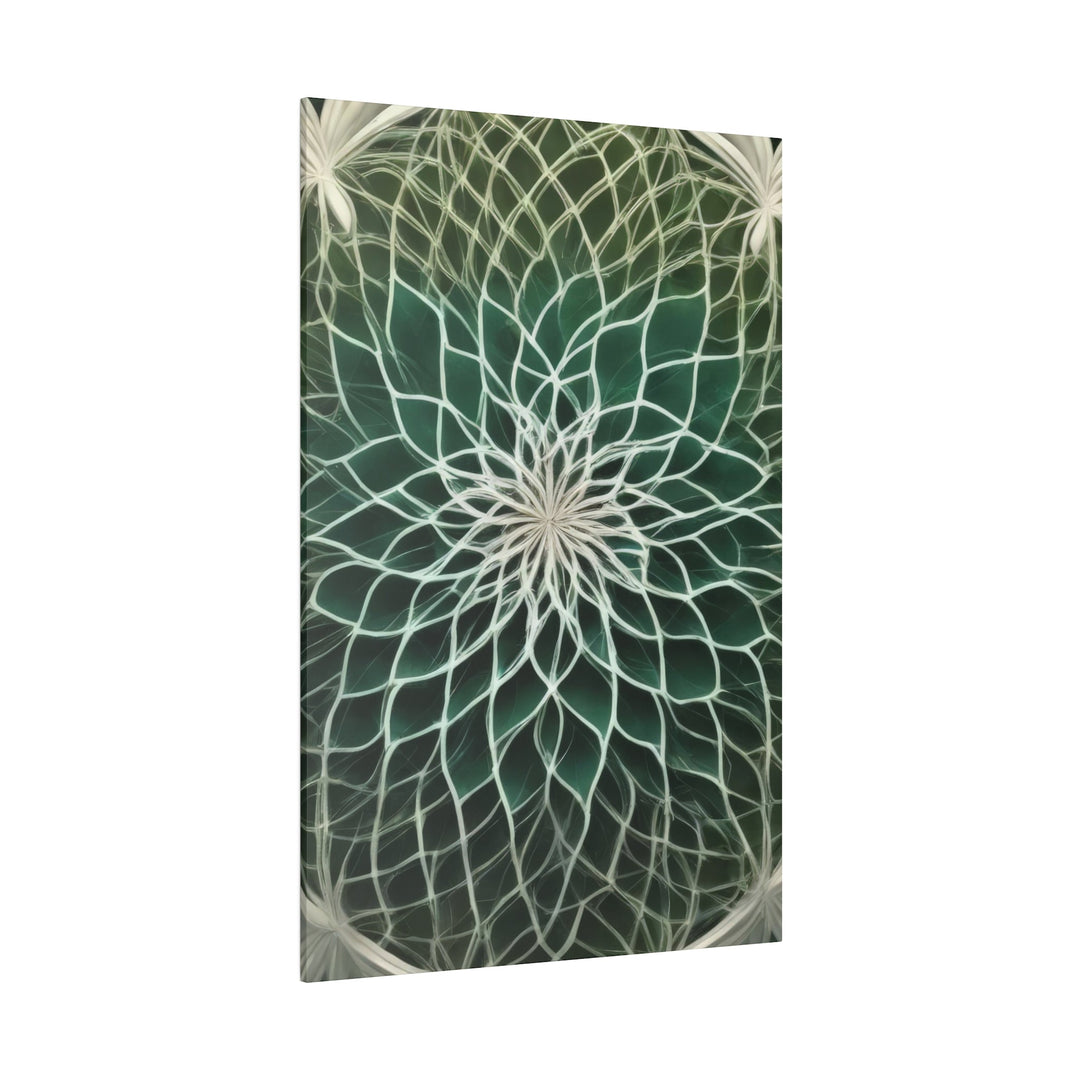 Ethereal Floral Mandala - Matte Canvas - Canvas - g(0D·IO) - 32" x 32" (Square) - 0.75'' -