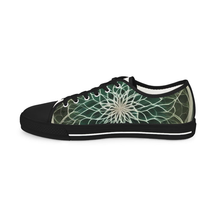 Ethereal Floral Mandala - Men's Lowtop Sneakers - Shoes - g(0D·IO) - US 5 - Black sole -