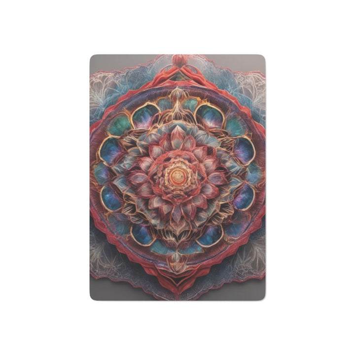 Ethereal Floral Mandala - Poker Cards - Paper products - g(0D·IO) - 2.47" x 3.47" - White - Semi Glossy