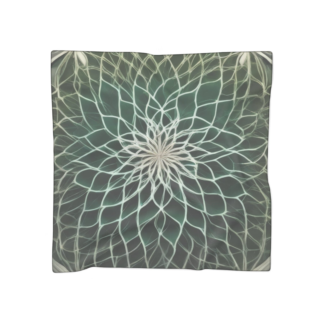 Ethereal Floral Mandala - Poly Scarf - Accessories - g(0D·IO) - Poly voile - 50" × 50" -