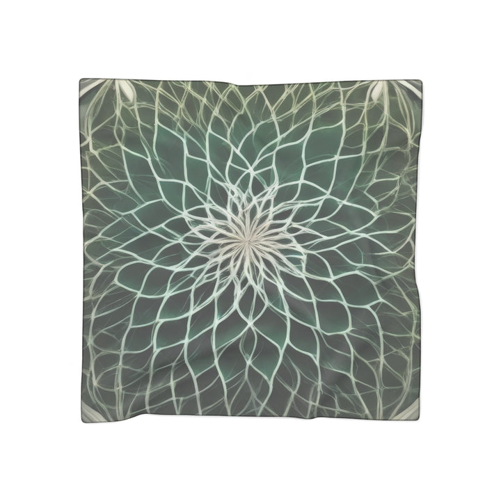 Ethereal Floral Mandala - Poly Scarf - Accessories - g(0D·IO) - Poly voile - 50" × 50" -