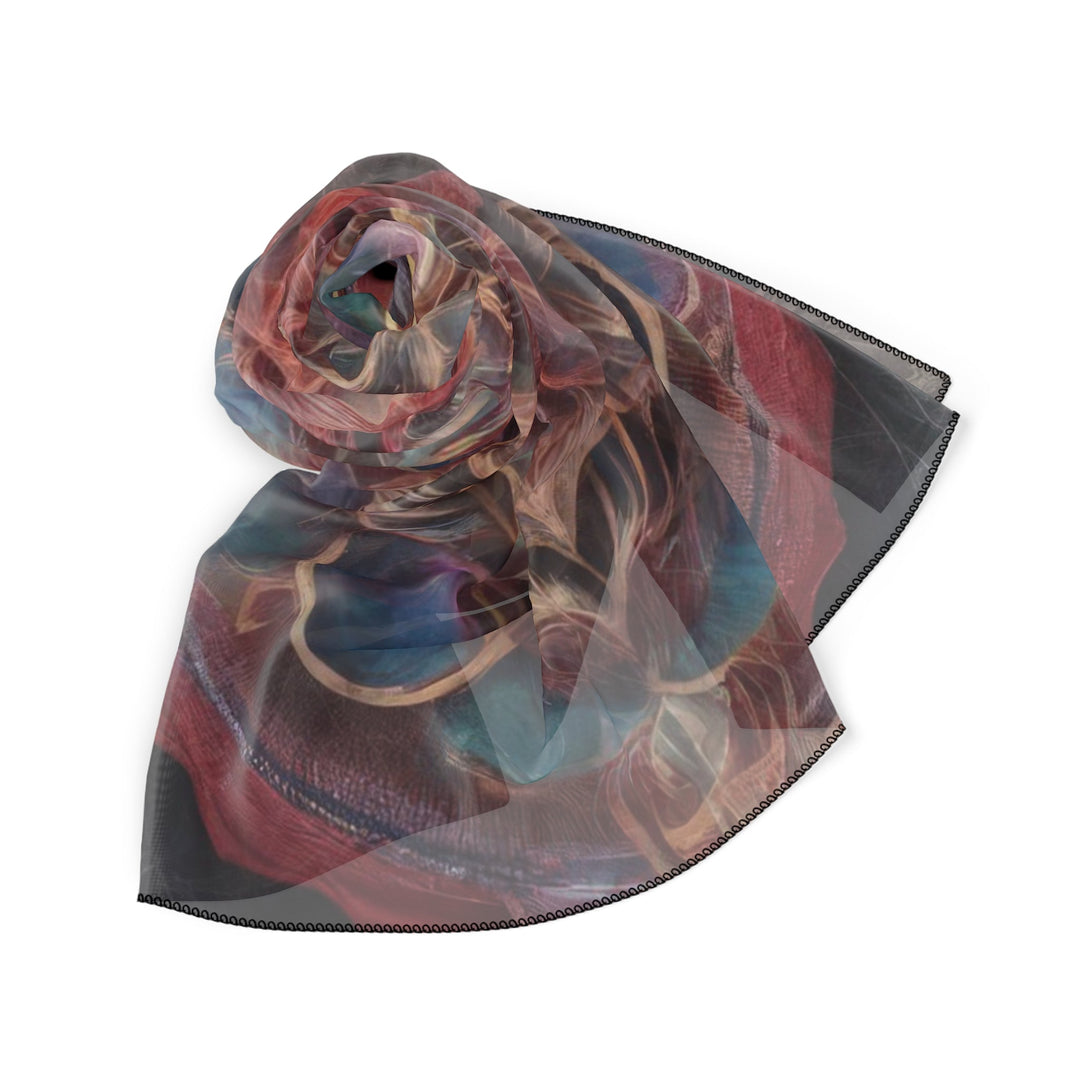 Ethereal Floral Mandala - Poly Scarf - Accessories - g(0D·IO) - Poly chiffon - 50" × 50" -