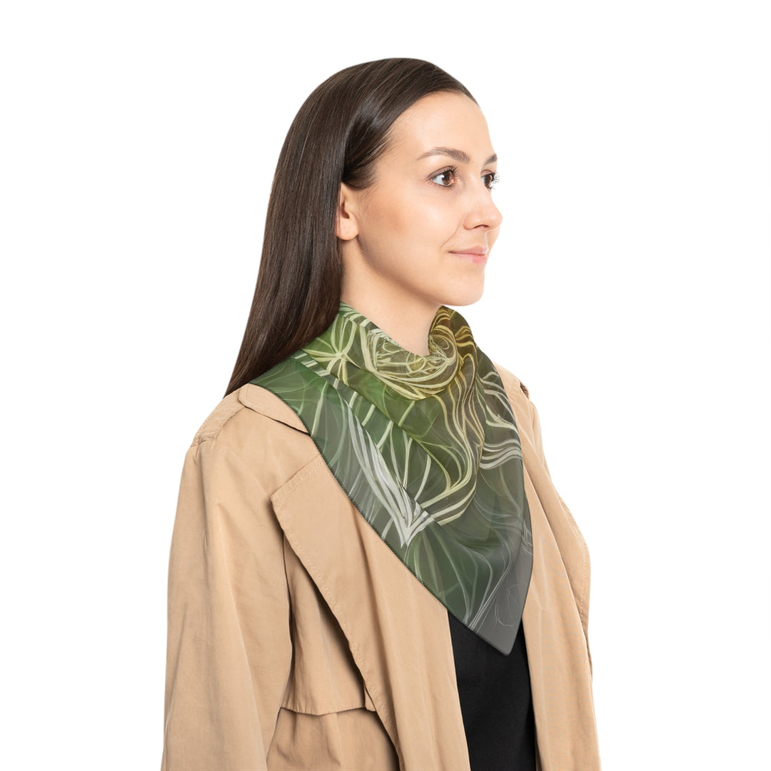 Ethereal Floral Mandala - Poly Scarf - Accessories - g(0D·IO) - Poly chiffon - 50" × 50" -