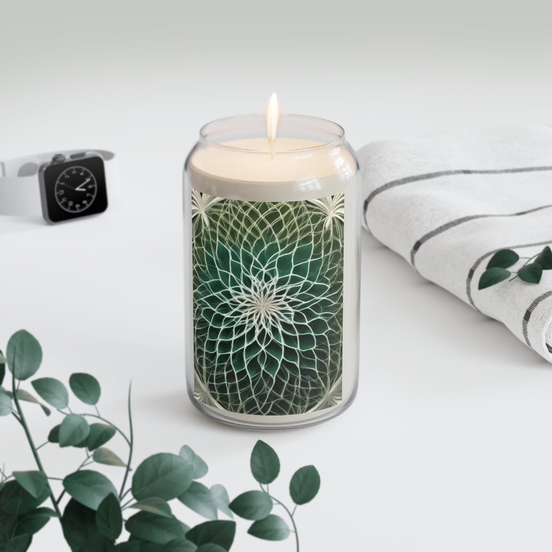 Ethereal Floral Mandala - Scented Candle - Home Decor - g(0D·IO) - Vanilla Bean - 13.75oz -