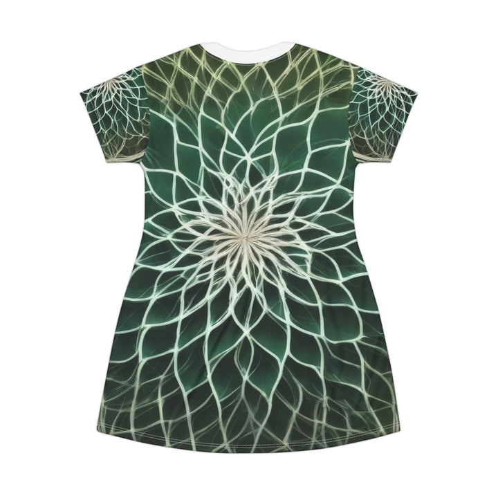 Ethereal Floral Mandala - T-Shirt Dress - All Over Prints - g(0D·IO) - XS - -