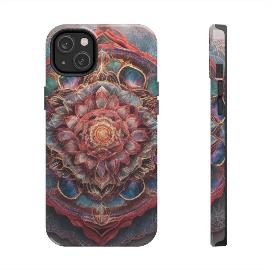 Ethereal Floral Mandala - Tough Phone Case - Phone Case - g(0D·IO) - iPhone 14 Plus - -