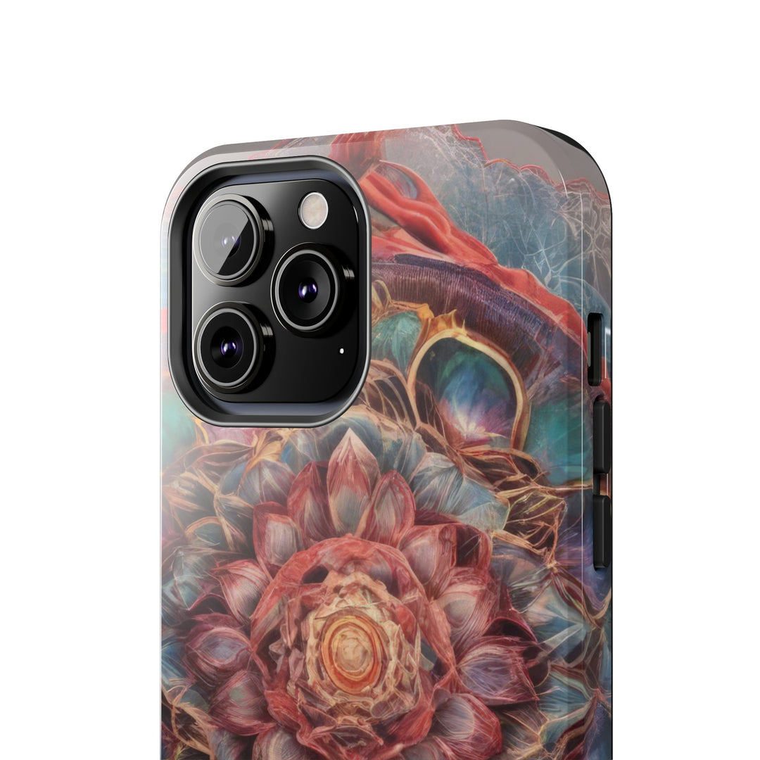 Ethereal Floral Mandala - Tough Phone Case - Phone Case - g(0D·IO) - iPhone 13 Mini - -