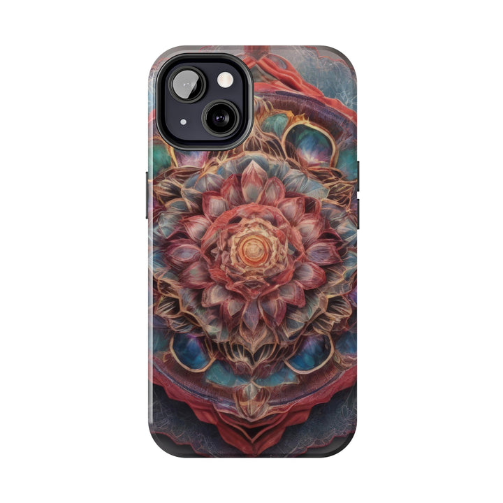 Ethereal Floral Mandala - Tough Phone Case - Phone Case - g(0D·IO) - iPhone 13 Mini - -