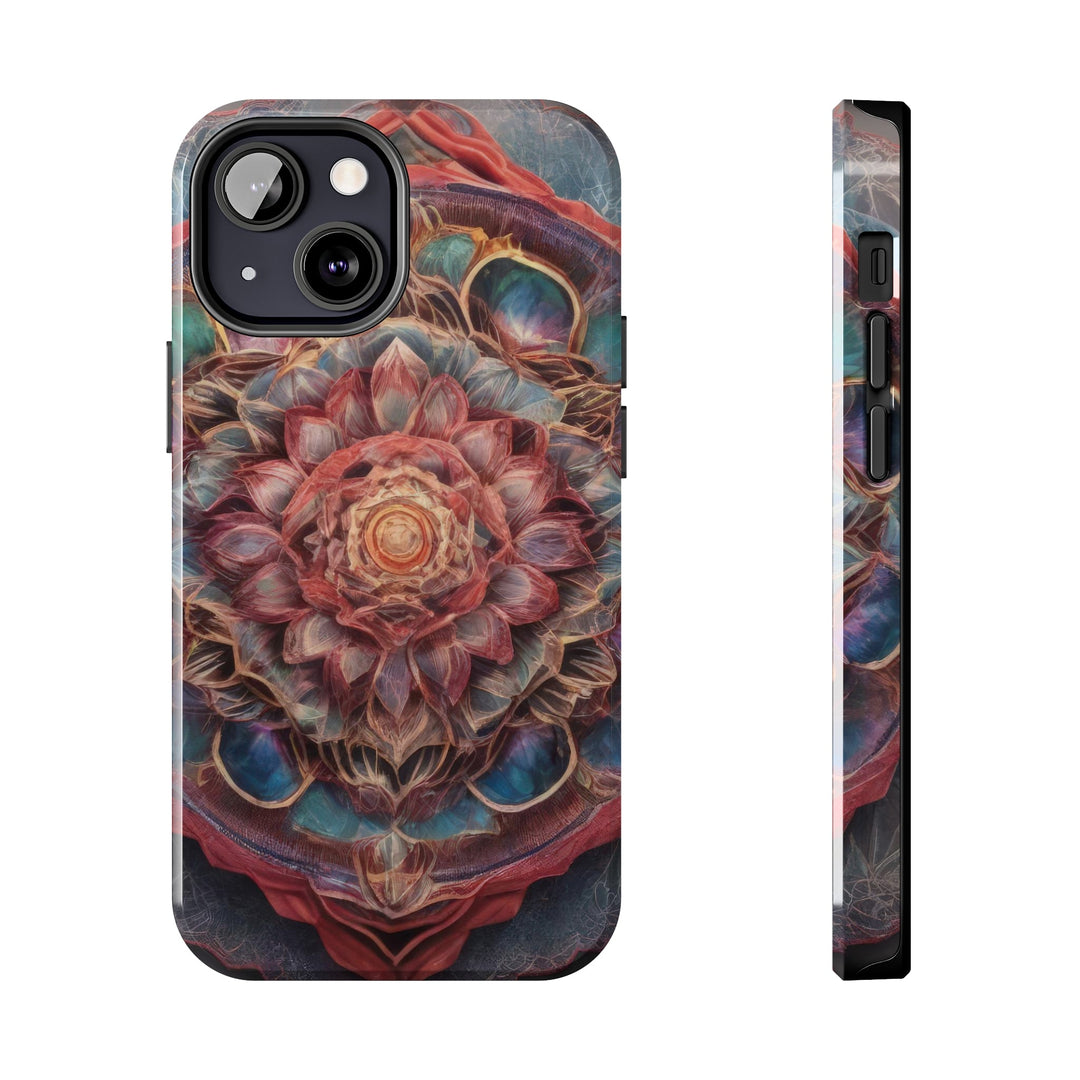 Ethereal Floral Mandala - Tough Phone Case - Phone Case - g(0D·IO) - iPhone 13 Mini - -