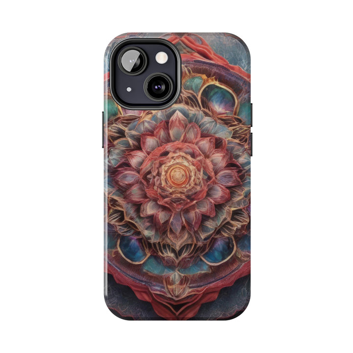 Ethereal Floral Mandala - Tough Phone Case - Phone Case - g(0D·IO) - iPhone 13 Mini - -