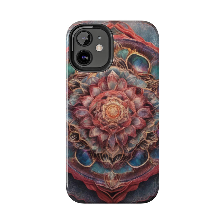 Ethereal Floral Mandala - Tough Phone Case - Phone Case - g(0D·IO) - iPhone 13 Mini - -