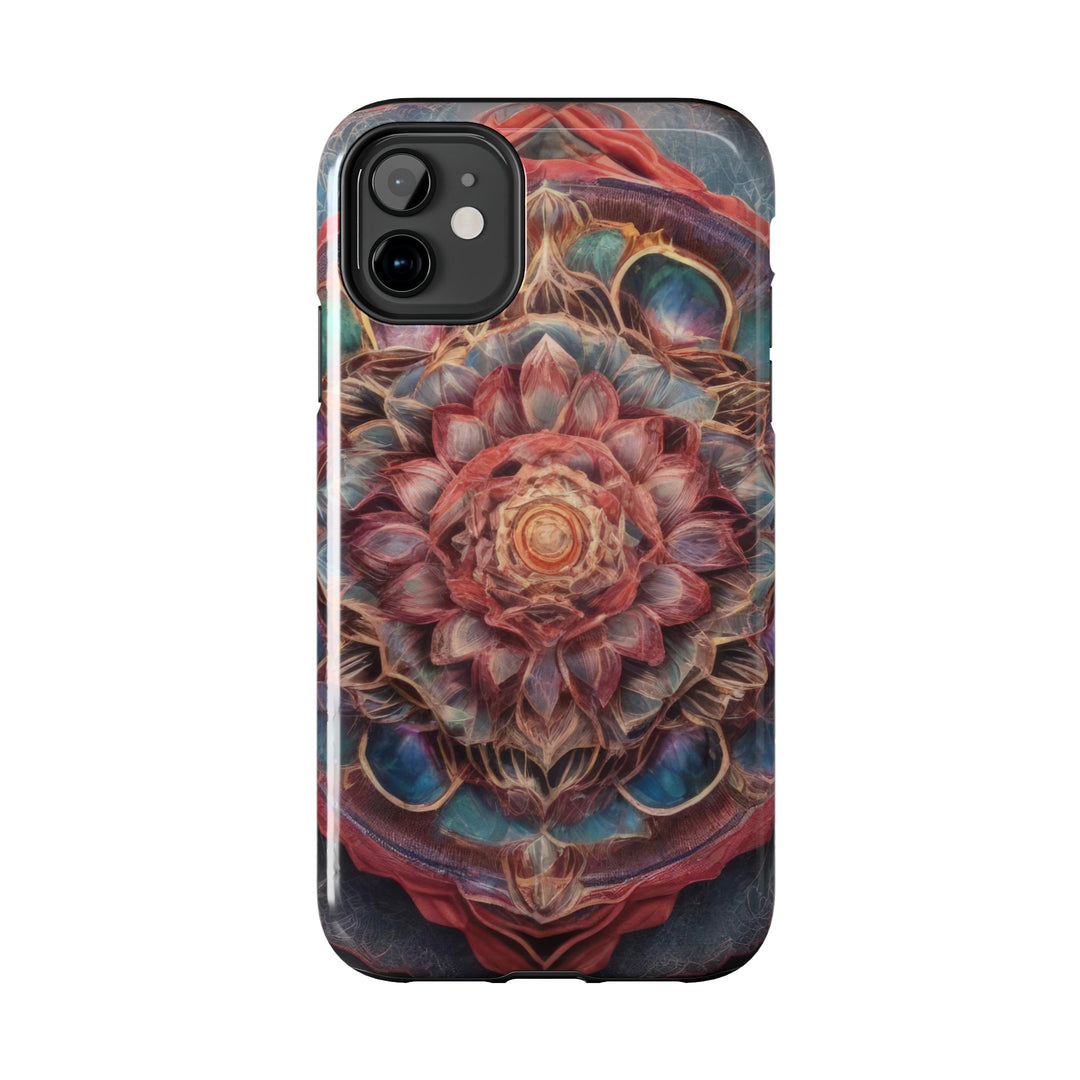 Ethereal Floral Mandala - Tough Phone Case - Phone Case - g(0D·IO) - iPhone 13 Mini - -