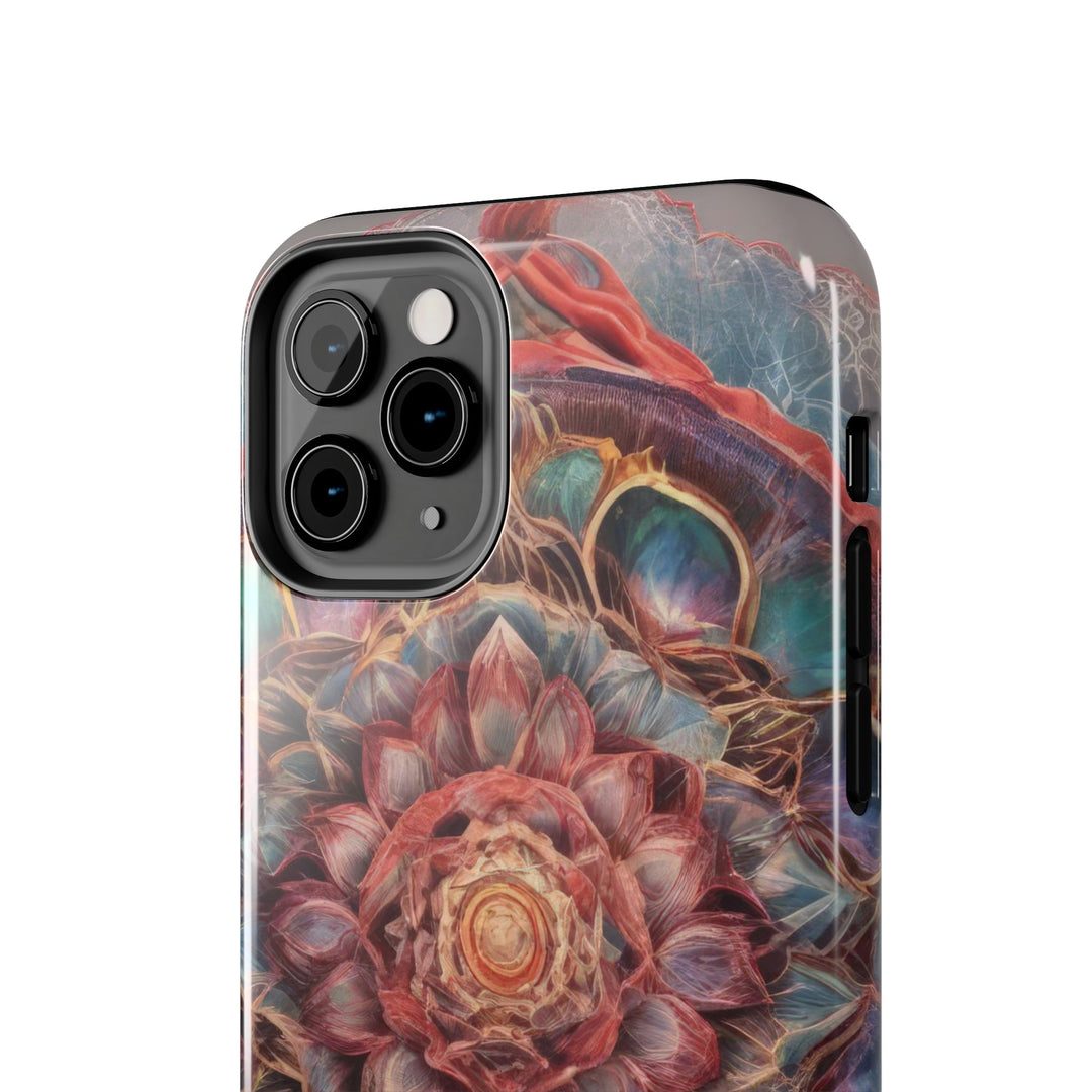 Ethereal Floral Mandala - Tough Phone Case - Phone Case - g(0D·IO) - iPhone 13 Mini - -