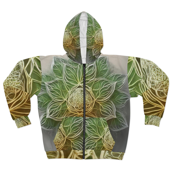 Ethereal Floral Mandala - Unisex Zip Hoodie - All Over Prints - g(0D·IO) - XS - -