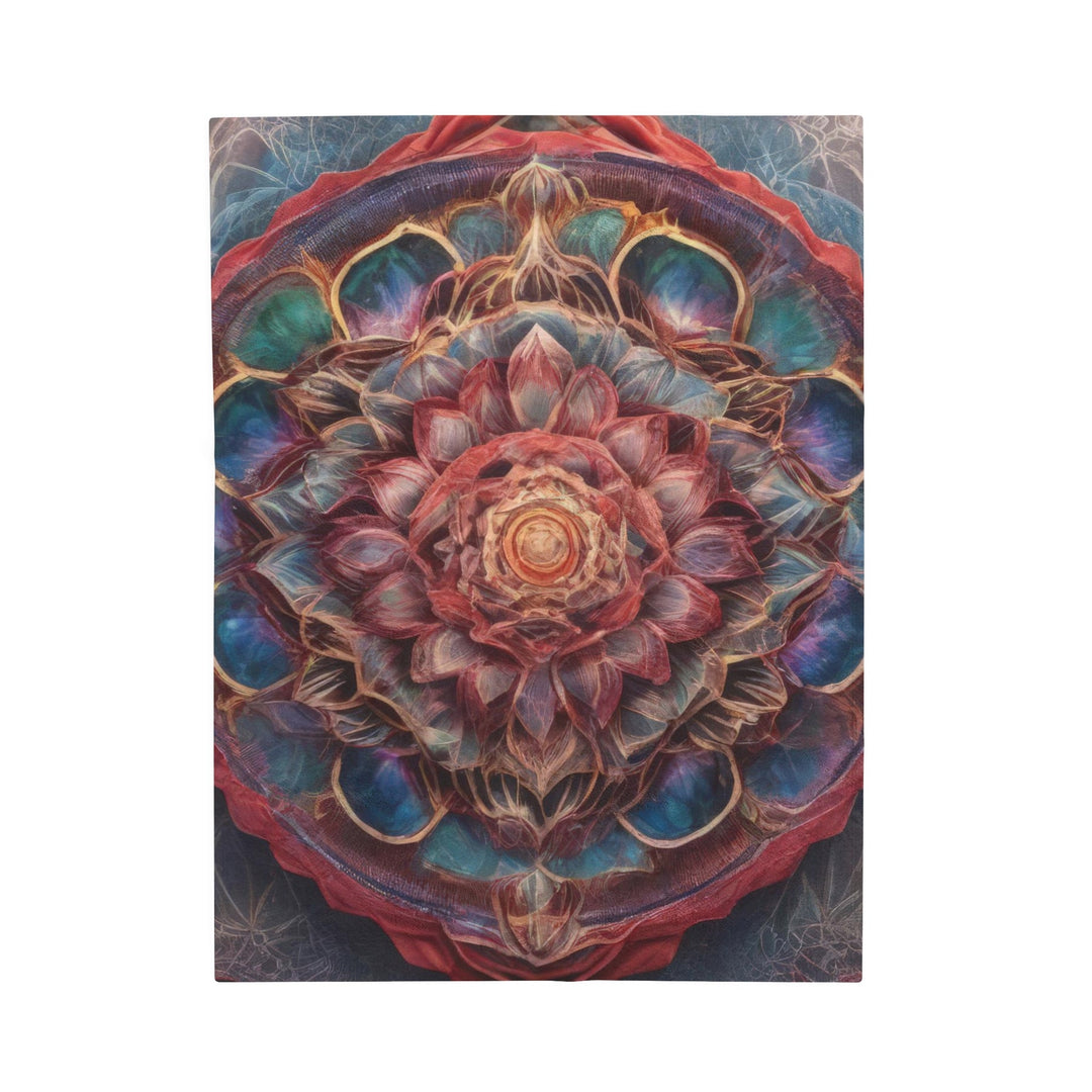 Ethereal Floral Mandala - Velveteen Plush Blanket - All Over Prints - g(0D·IO) - 30" × 40" - -