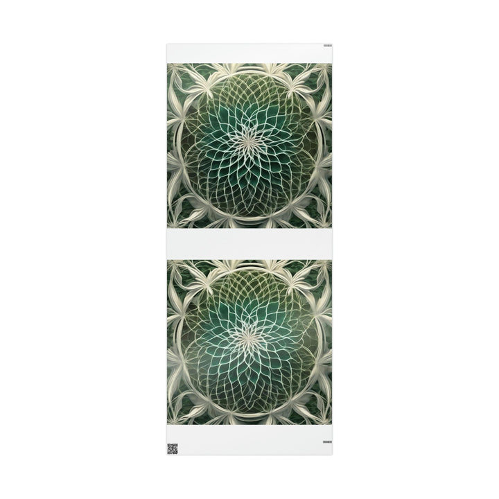 Ethereal Floral Mandala - Wrapping Paper - Home Decor - g(0D·IO) - 30'' x 72'' - Glossy -