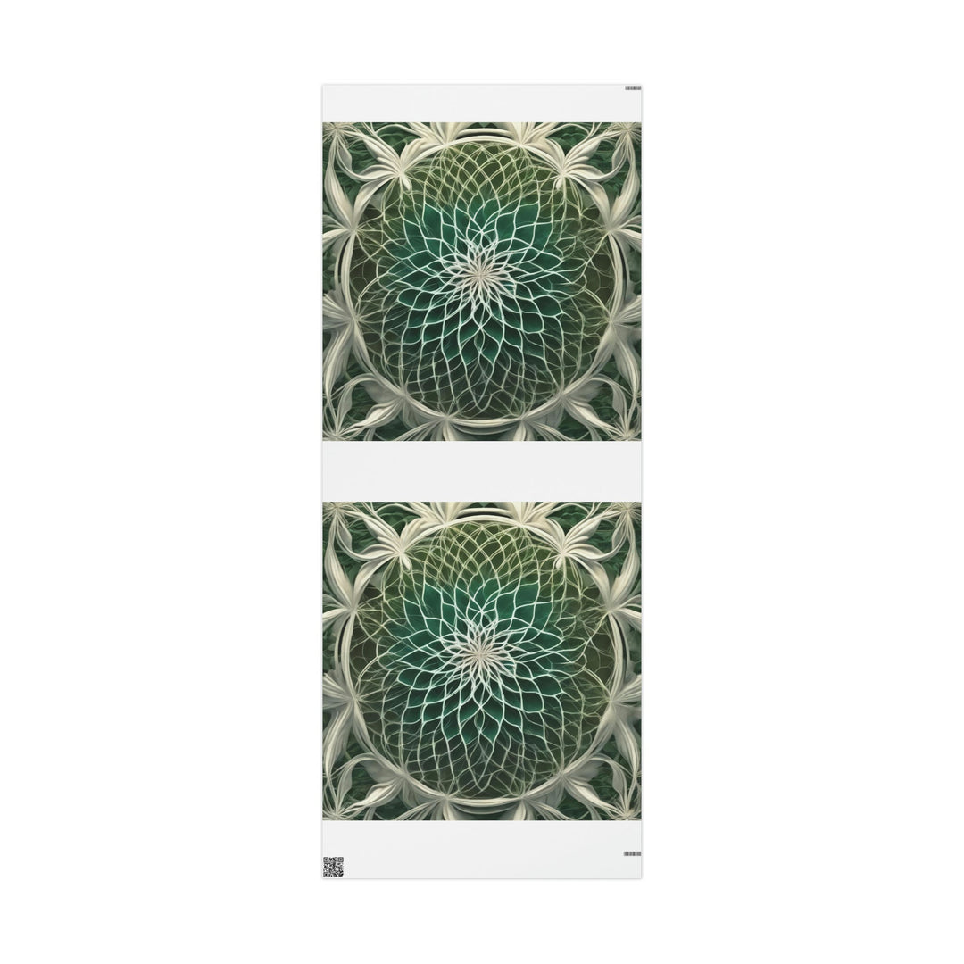 Ethereal Floral Mandala - Wrapping Paper - Home Decor - g(0D·IO) - 30'' x 72'' - Matte -