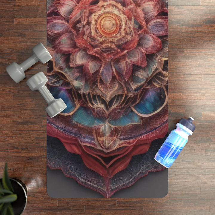 Ethereal Floral Mandala - Yoga Mat - Home Decor - g(0D·IO) - 24” x 68” - -