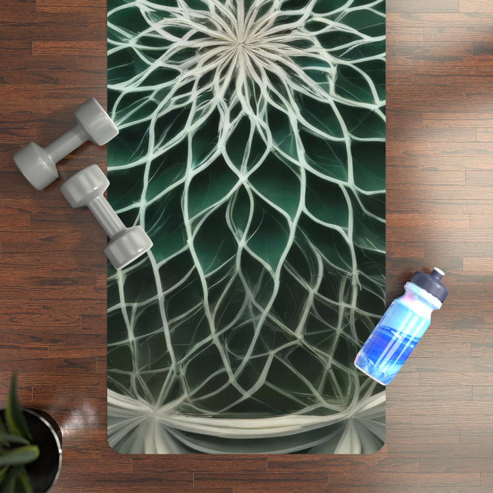 Ethereal Floral Mandala - Yoga Mat - Home Decor - g(0D·IO) - 24” x 68” - -
