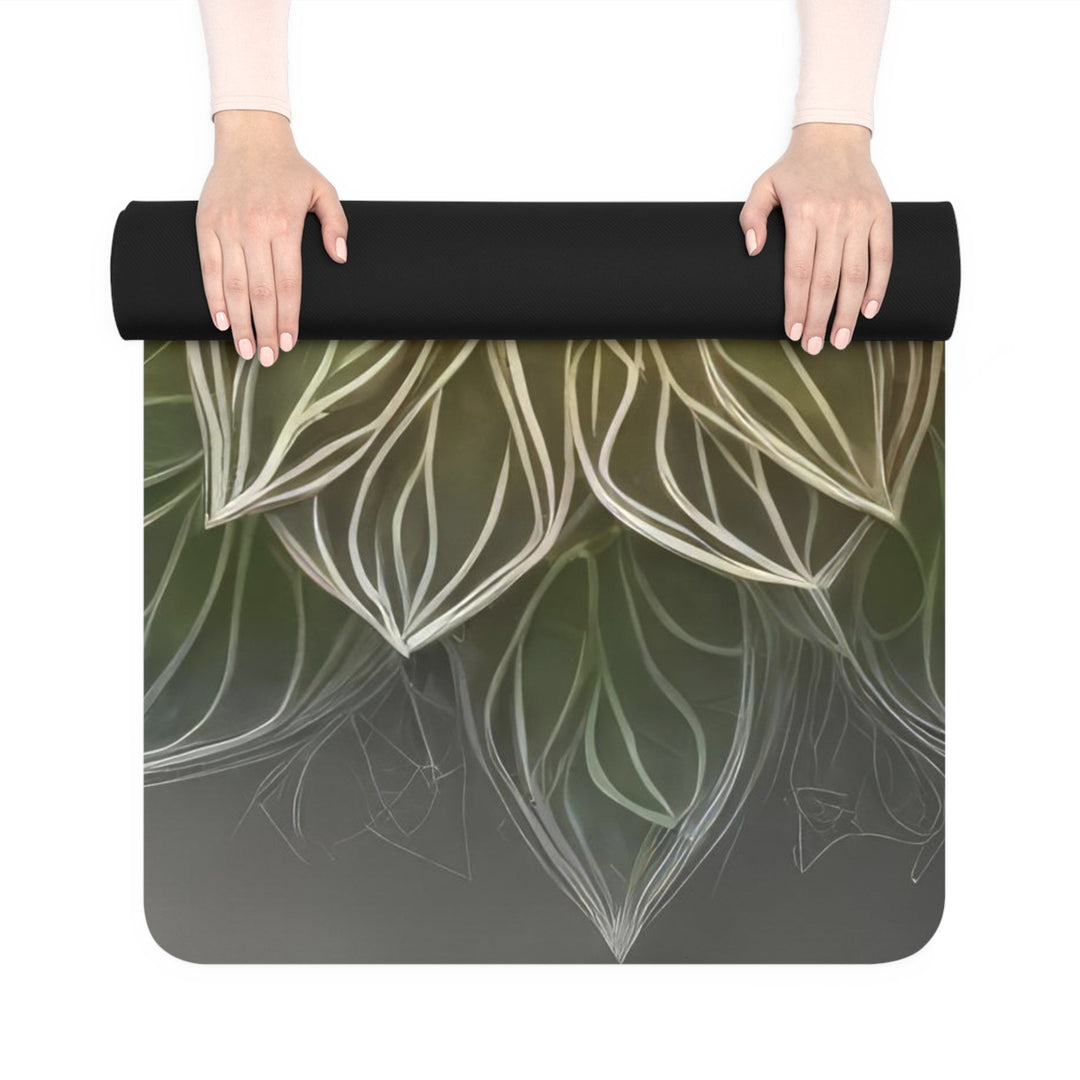 Ethereal Floral Mandala - Yoga Mat - Home Decor - g(0D·IO) - 24” x 68” - -