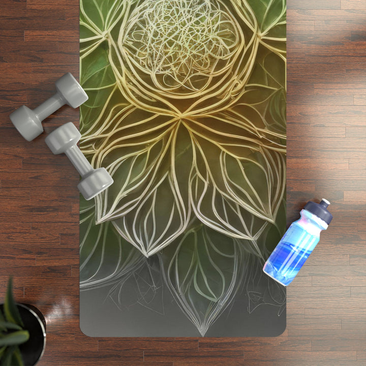Ethereal Floral Mandala - Yoga Mat - Home Decor - g(0D·IO) - 24” x 68” - -