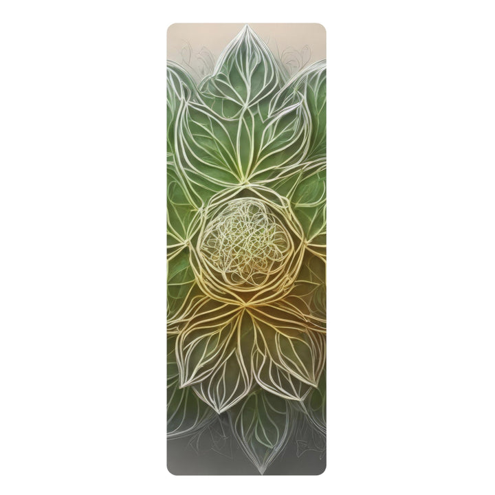 Ethereal Floral Mandala - Yoga Mat - Home Decor - g(0D·IO) - 24” x 68” - -