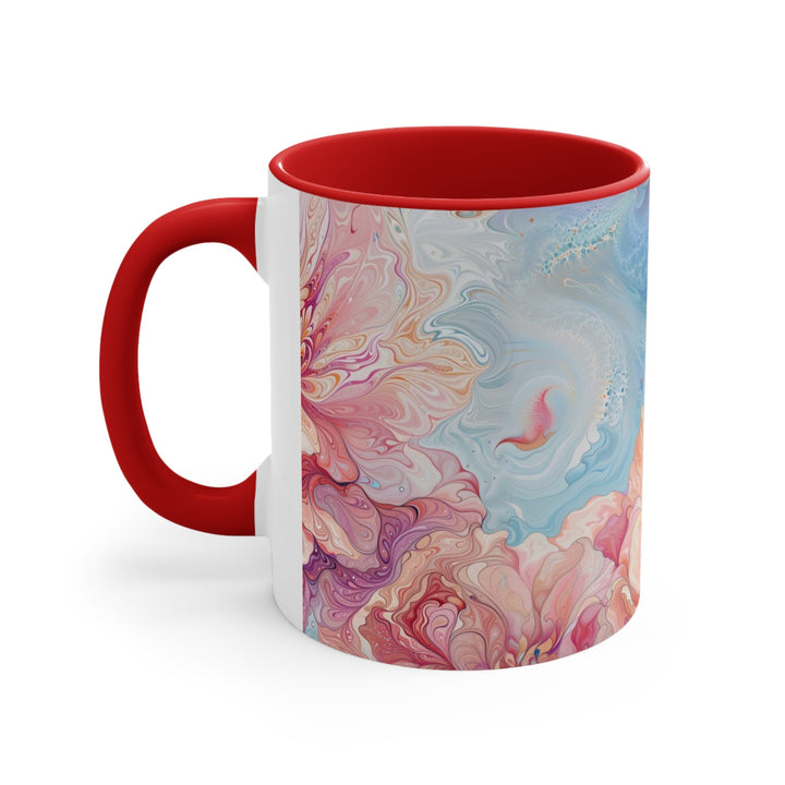 Ethereal Floral Whirl - Accent Coffee Mug - Mug - g(0D·IO) - Pink - 11oz -